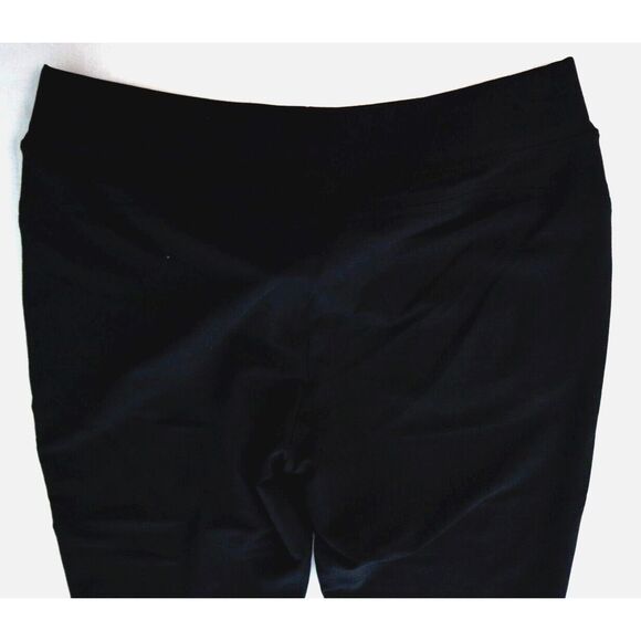 Lauren Ralph Lauren Women's Sz L Black Active Black Jersey Performance Pants - Picture 5 of 9